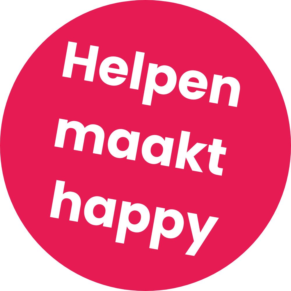Helpen maakt happy, meld jij je aan als vrijwilliger?